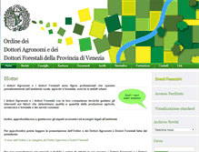 Tablet Screenshot of agronomiforestalivenezia.it